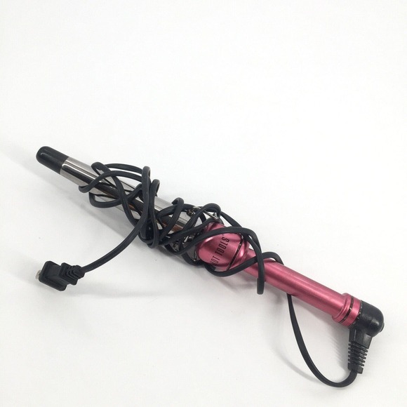 Hot Tools Pro Pink Titanium 3/4” - 1-1/4" Tapered Cone Hair Curling Iron HPK1852